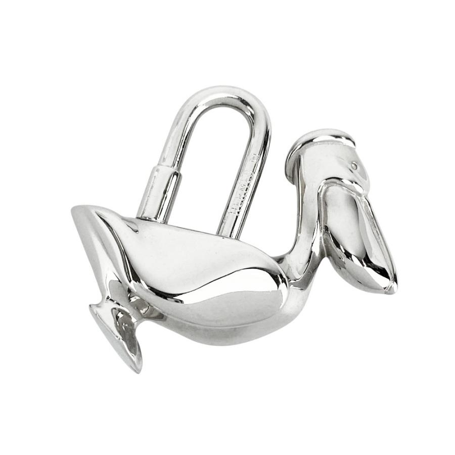 エルメス ■美品■ ペリカン カデナ バッグ チャーム SS シルバー 【597282】13 |  | 01