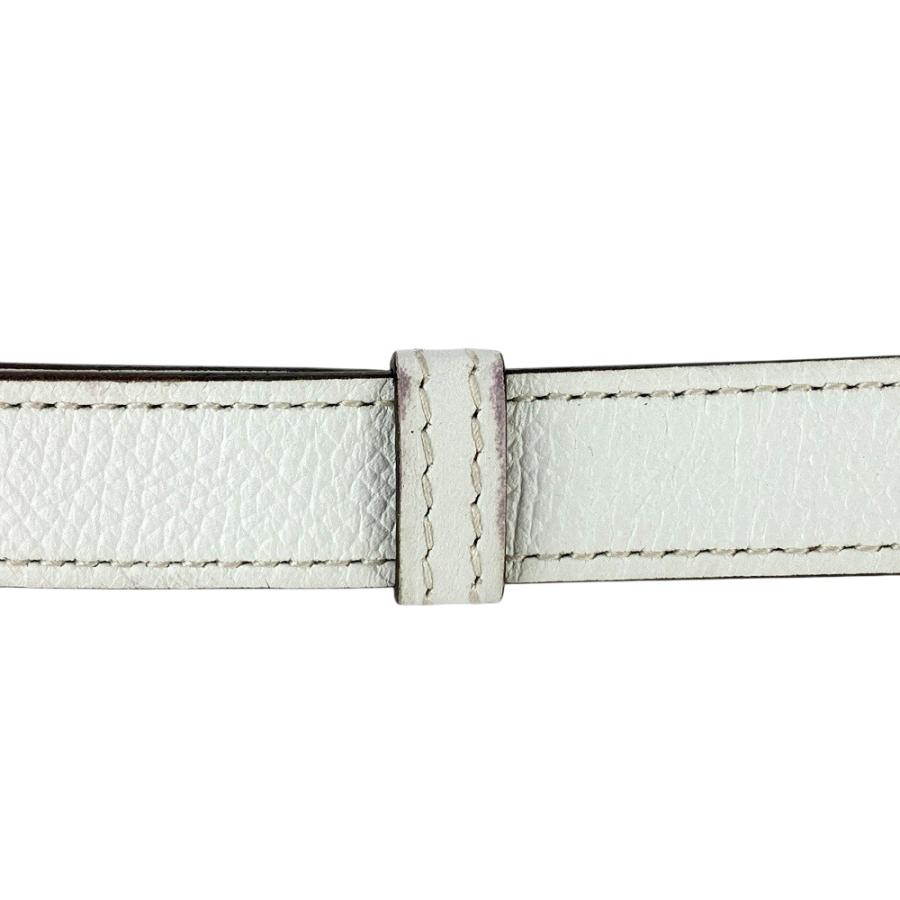 エルメス ■美品■ ケリー ベルト 18 ファッション エプソン ホワイト ローズゴールド A刻 【597435】12の画像