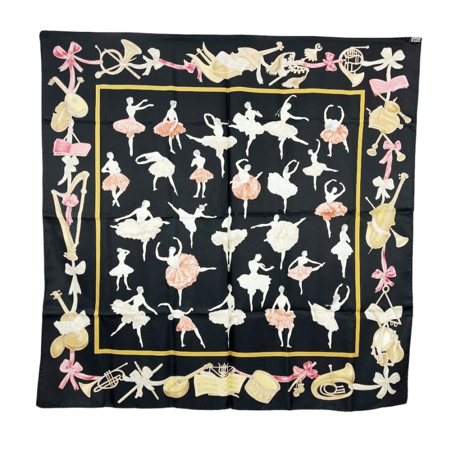 エルメス ■美品■ カレ 90 La Dance ラダンス バレエの踊り子 バレリーナ シルク ブラック レッド 【598418】7 |  | 05