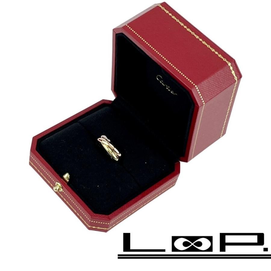 カルティエ ■新同■磨き済■ トリニティ リング 指輪 アクセサリー ゴールド ダイヤ 5PD K18 750 YG PG WG ＃50 約9.6g 箱 【599248】3 | 