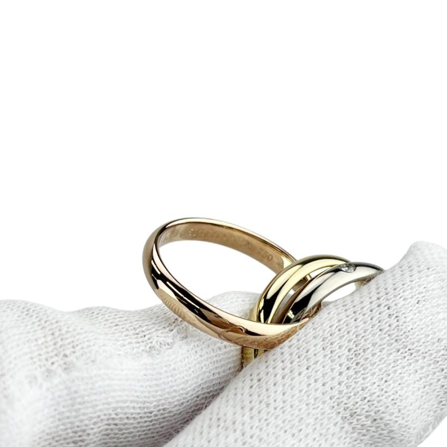 カルティエ ■新同■磨き済■ トリニティ リング 指輪 アクセサリー ゴールド ダイヤ 5PD K18 750 YG PG WG ＃50 約9.6g 箱 【599248】3 |  | 06