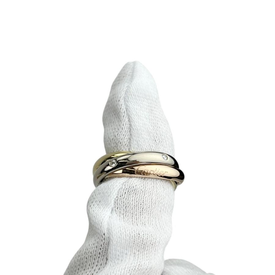 カルティエ ■新同■磨き済■ トリニティ リング 指輪 アクセサリー ゴールド ダイヤ 5PD K18 750 YG PG WG ＃50 約9.6g 箱 【599248】3 |  | 08