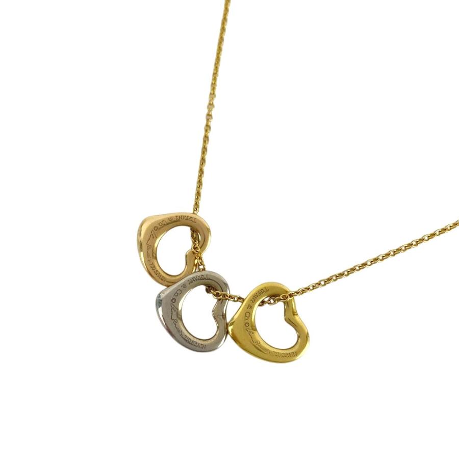 ティファニー ■美品■ オープンハート 3P ネックレス ペンダント アクセサリー 18K 750 YG PG WG 5.4g 箱 【599316】12 |  | 01