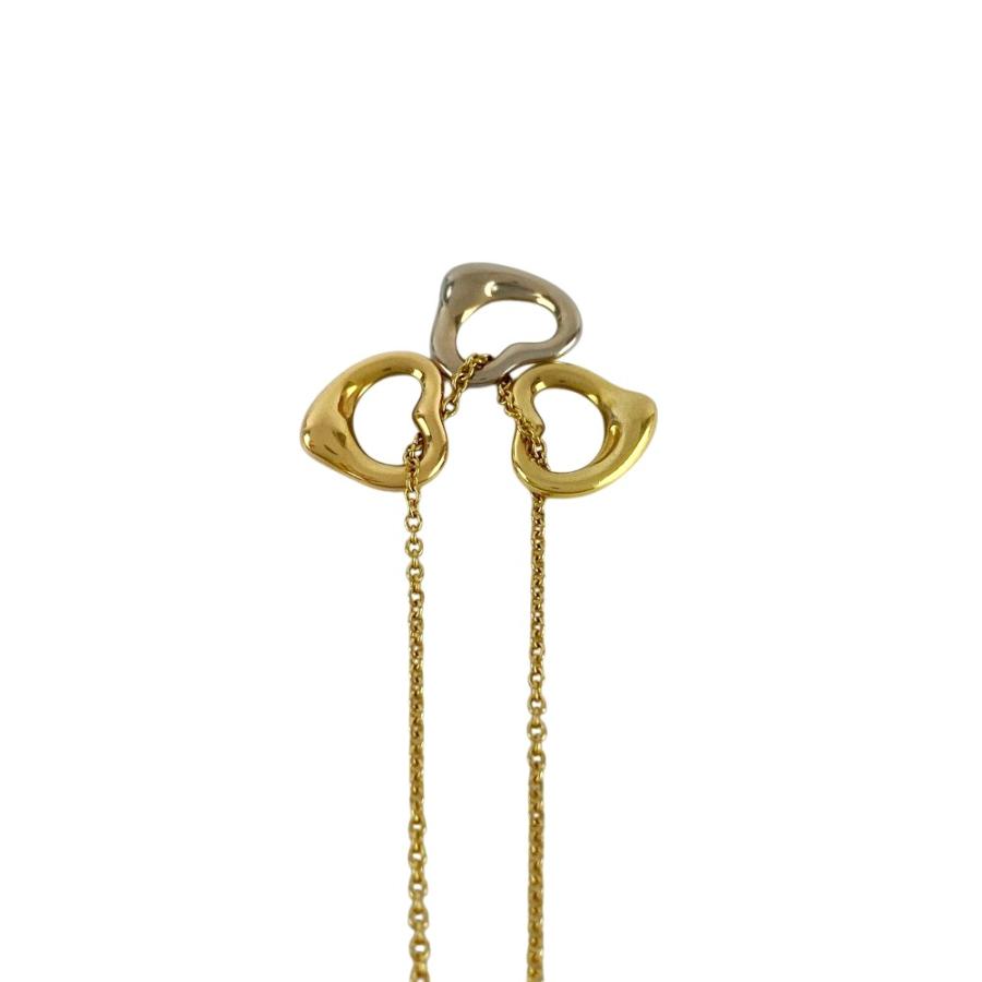 ティファニー ■美品■ オープンハート 3P ネックレス ペンダント アクセサリー 18K 750 YG PG WG 5.4g 箱 【599316】12 |  | 04