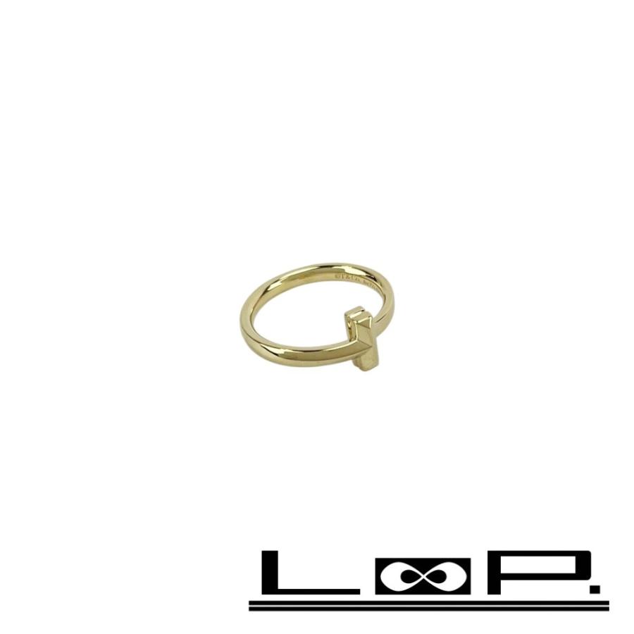 ティファニー ■新同■磨き済■ Tワン ナロー リング 指輪 アクセサリー ゴールド K18 750YG ＃9 約3.9g 箱 【599323】3 | 