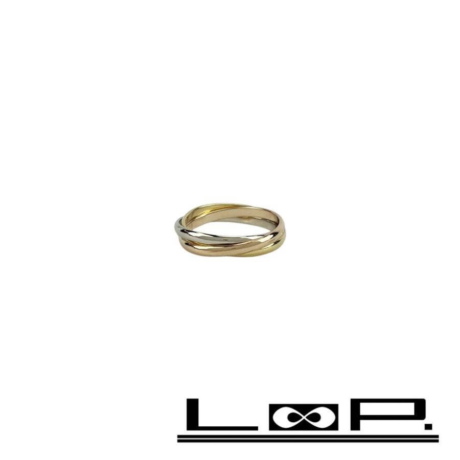 カルティエ ■新同■磨き済■ トリニティ リング 指輪 アクセサリー ゴールド K18 750 YG PG WG ＃51 約3.6g 【599927】3 | 