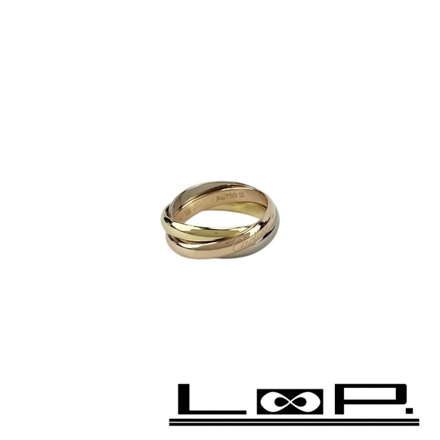 カルティエ ■新同■磨き済■ トリニティ リング 指輪 アクセサリー ゴールド K18 750 YG PG WG ＃56 約8.9g 箱 【600135】3 | 