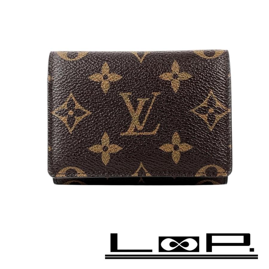 ルイヴィトン ■美品■ アンヴェロップ カルトドゥヴィジット カードケース モノグラム ブラウン M62920 箱 【605888】9 | 