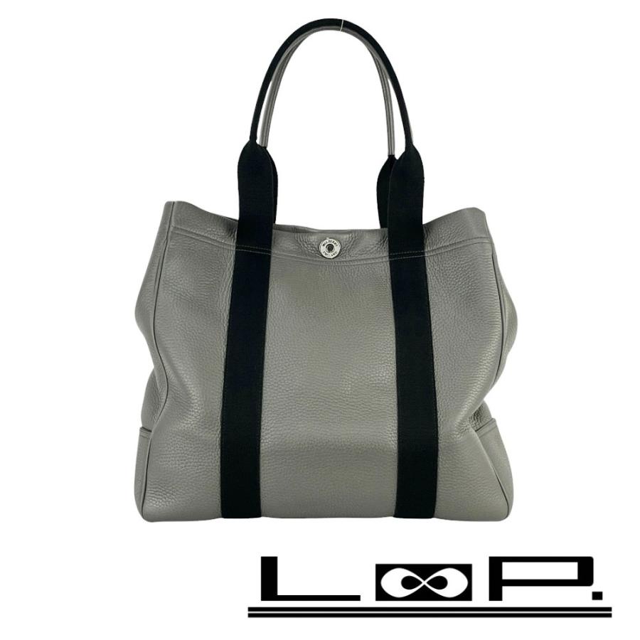 マルベリー ■美品■ トート バッグ カバン ファッション レザー グレー ブラック 【606021】5 | 