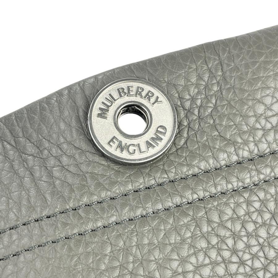 マルベリー ■美品■ トート バッグ カバン ファッション レザー グレー ブラック 【606021】5 |  | 08