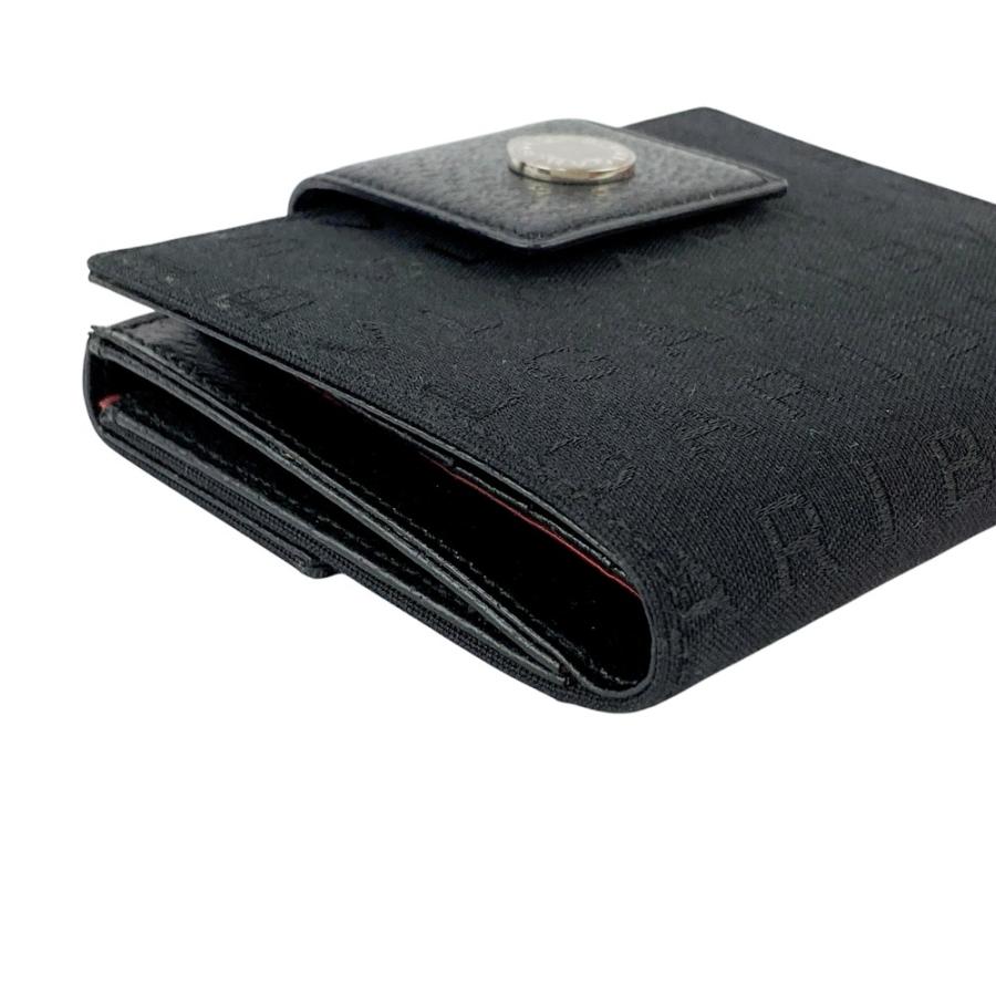 ブルガリ ■新同■ 二つ折り財布 ウォレット キャンバス ブラック レッド 箱 【606175】9 |  | 02
