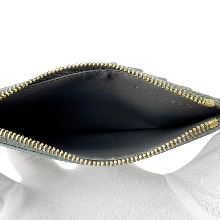 セリーヌ ■美品■ ジップカードホルダー カードケース コインケース 小銭入れ レザー グレー 10J893BEL 【606472】9 |  | 06