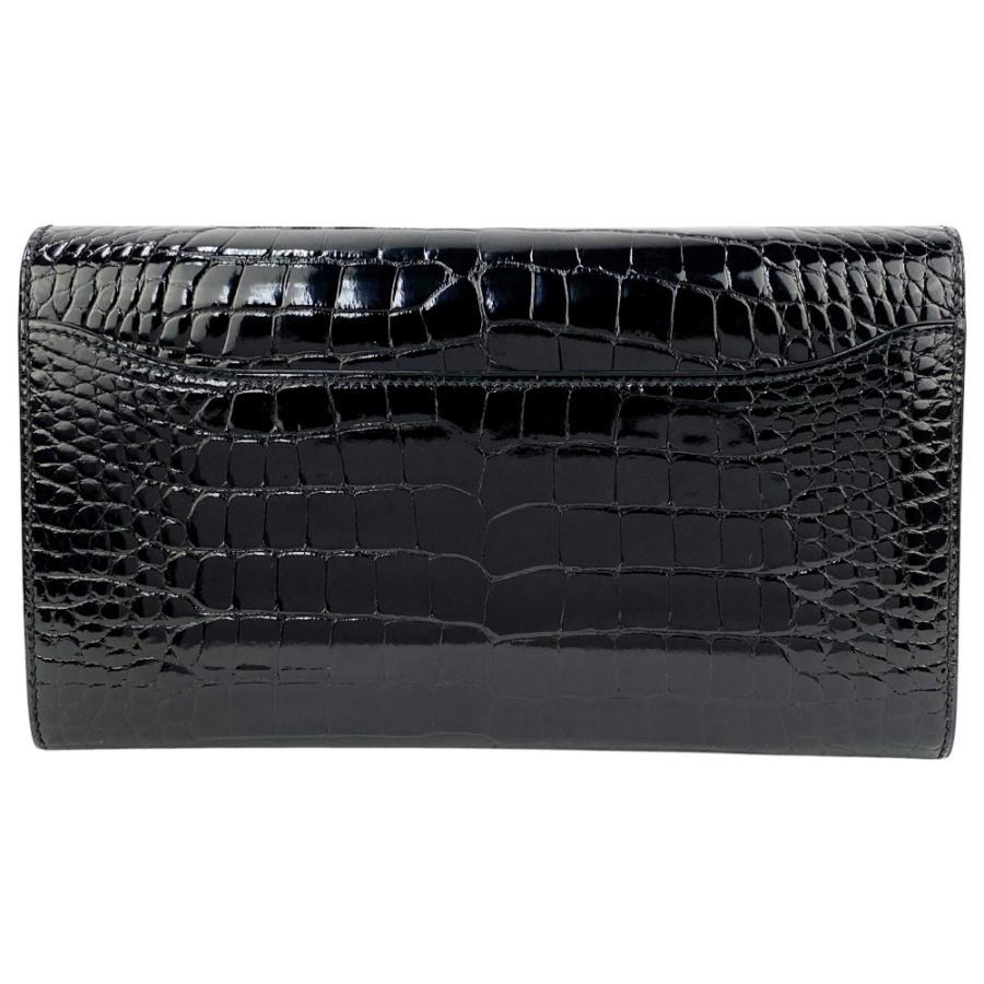 エルメス ■美品■ コンスタンス ロング 長財布 ウォレット クロコ アゲリーター ブラック A刻 箱 【609091】8 |  | 01