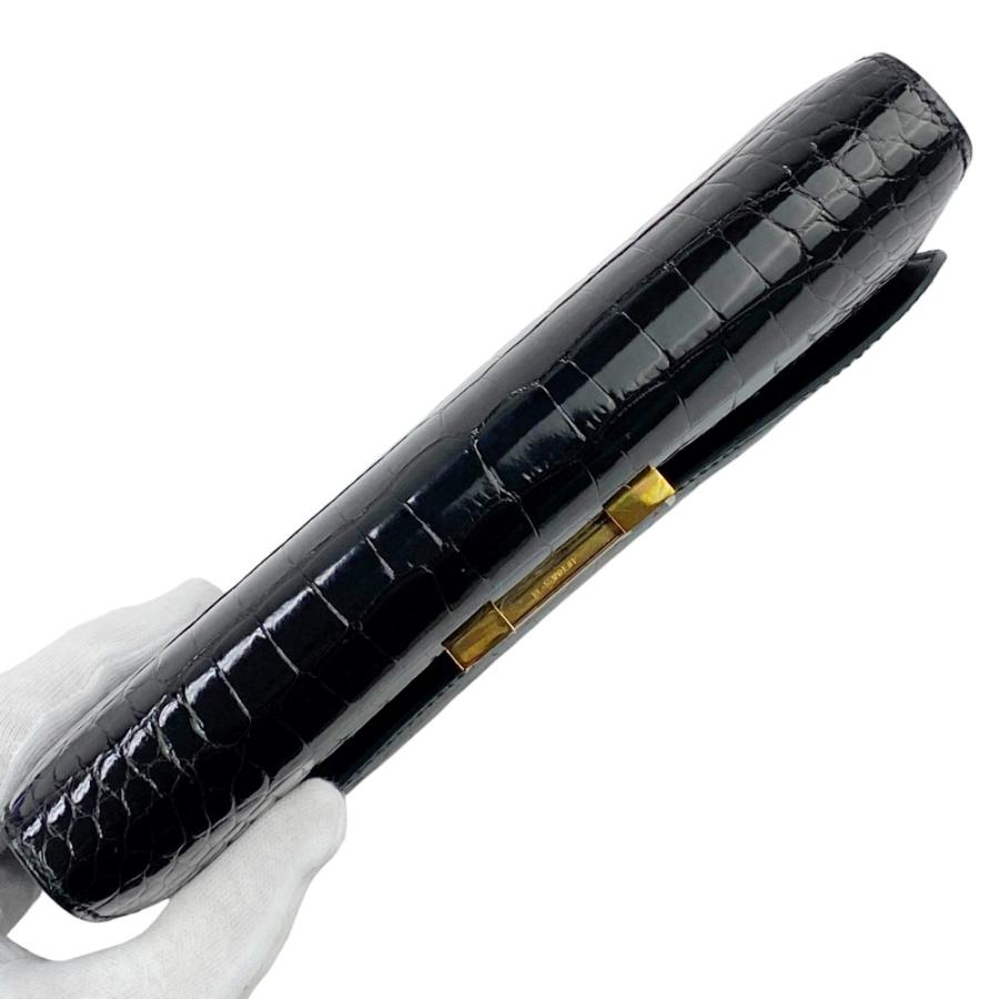 エルメス ■美品■ コンスタンス ロング 長財布 ウォレット クロコ アゲリーター ブラック A刻 箱 【609091】8 |  | 05