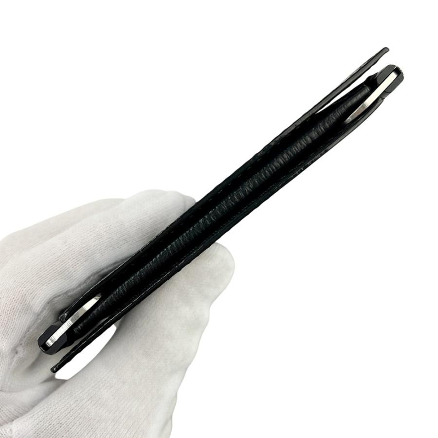 ヴァレクストラ ■未使用■ ダブル マネークリップ 財布 ウォレット レザー ブラック 箱 【609534】8 |  | 05