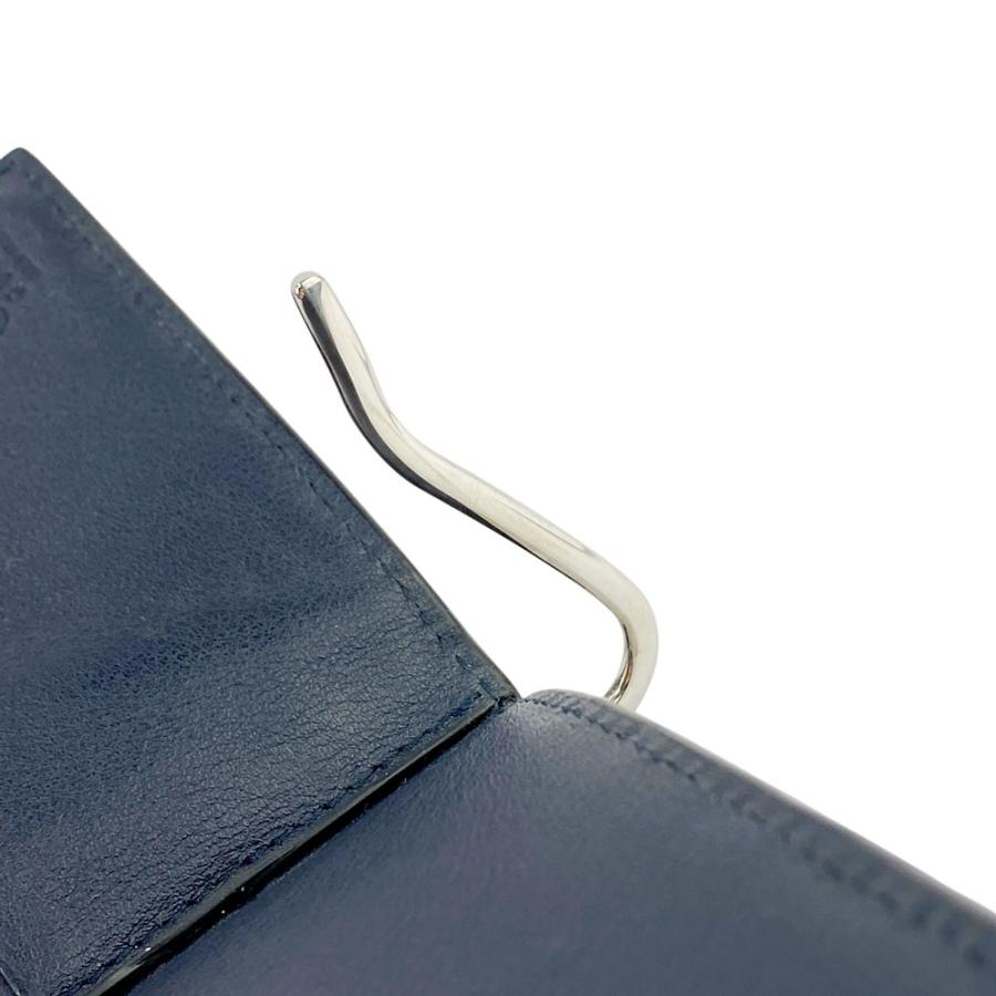 グッチ ■美品■ マイクロ グッチ シマ マネークリップ 二つ折り 財布 レザー ネイビー 544478 箱 【610585】8 |  | 07