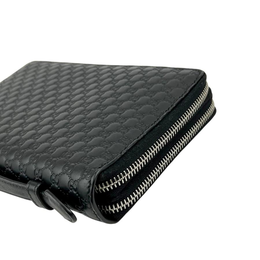 グッチ ■中古■ マイクロシマ オーガナイザー トラベルケース ラウンド 長財布 ウォレット レザー ブラック 449246【612725】11 |  | 02