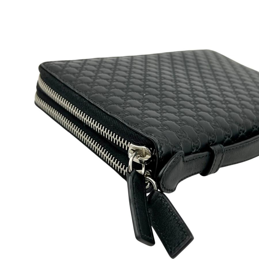 グッチ ■中古■ マイクロシマ オーガナイザー トラベルケース ラウンド 長財布 ウォレット レザー ブラック 449246【612725】11 |  | 03