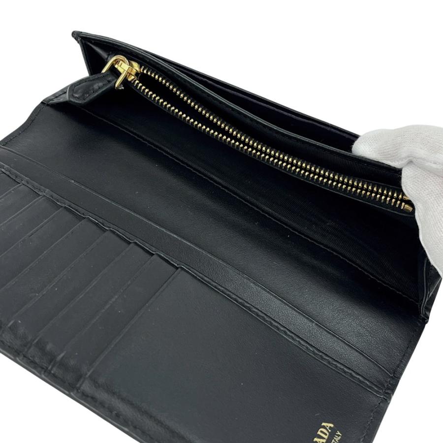 プラダ ■中古■ 長財布 財布 ウォレット サフィアーノ ブラック 箱【612749】9 |  | 07