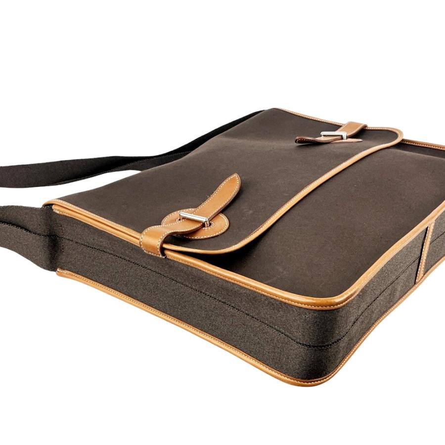 エルメス ■美品■ ブエナベンチュラGM ショルダー バッグ カバン トワル レザー ブラウン 【612763】5 |  | 02