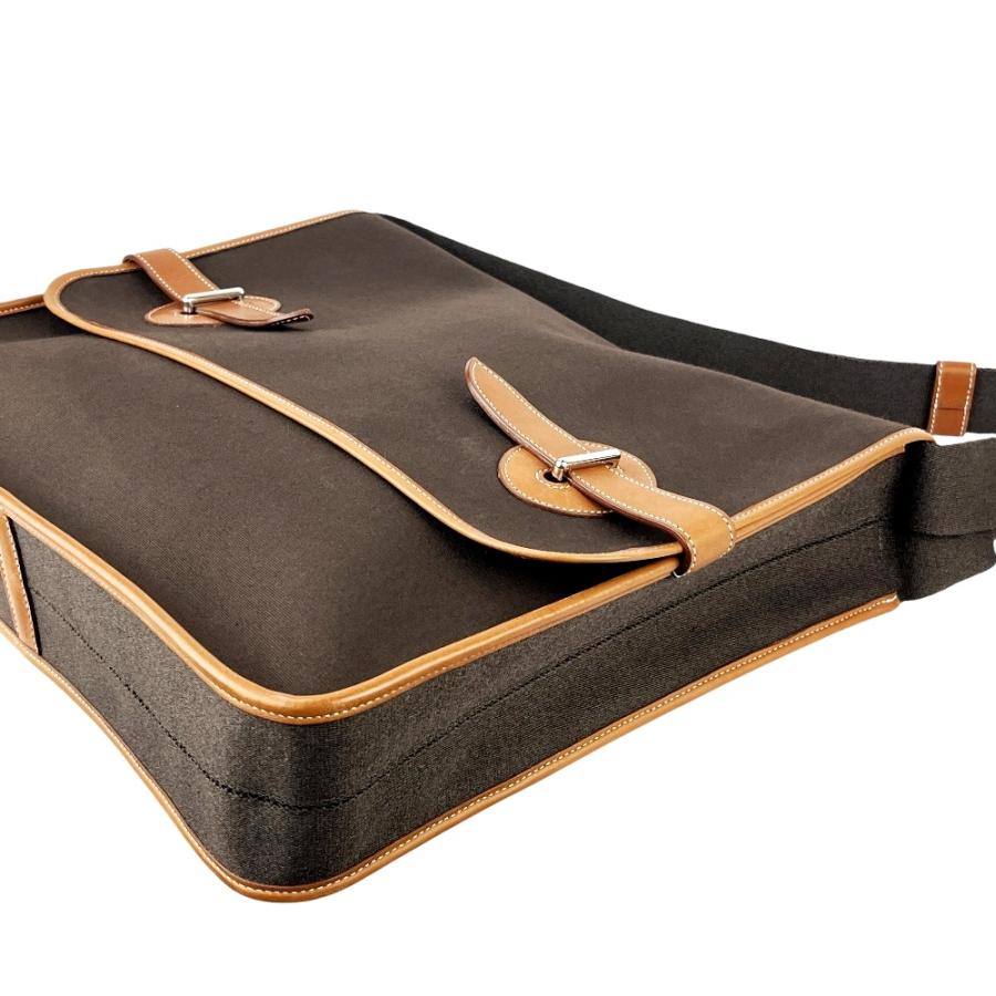 エルメス ■美品■ ブエナベンチュラGM ショルダー バッグ カバン トワル レザー ブラウン 【612763】5 |  | 03