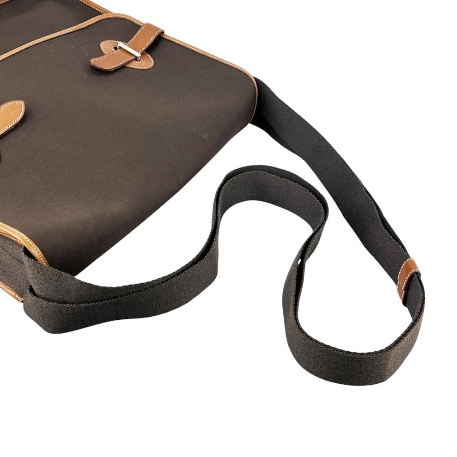 エルメス ■美品■ ブエナベンチュラGM ショルダー バッグ カバン トワル レザー ブラウン 【612763】5 |  | 04