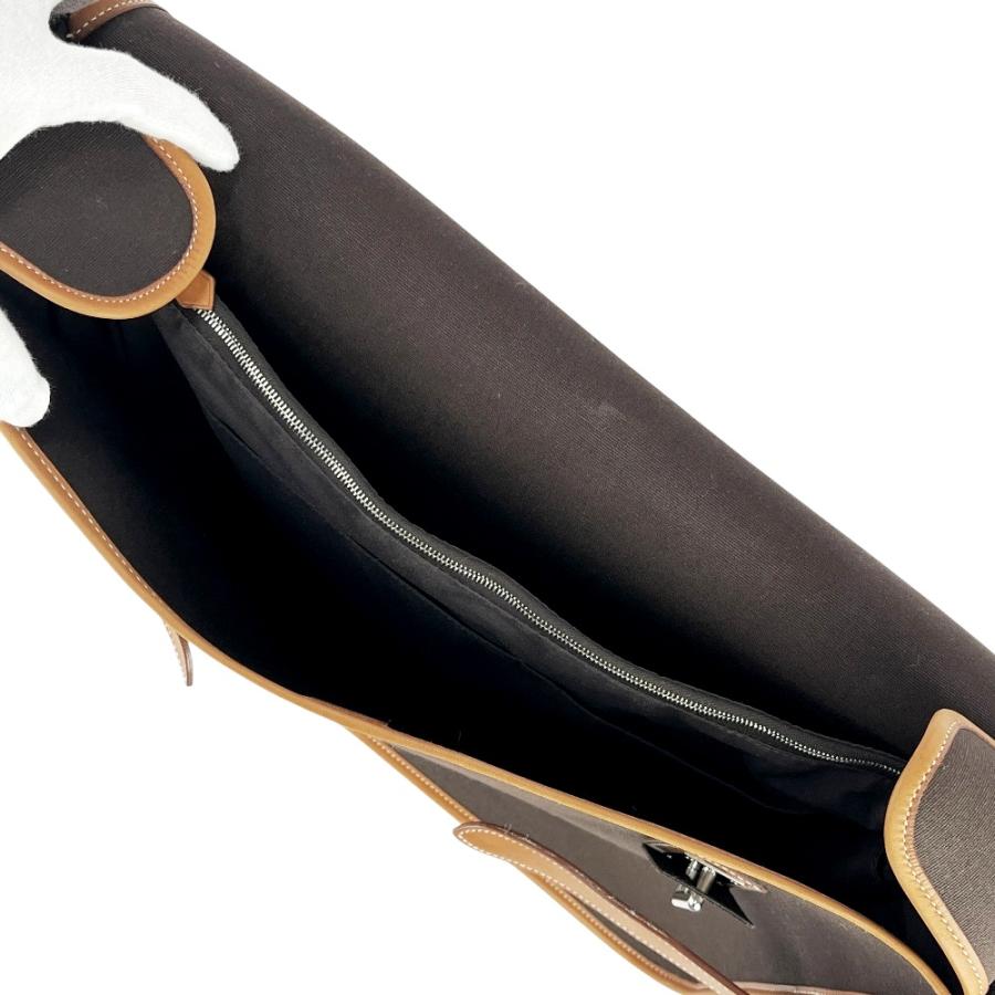 エルメス ■美品■ ブエナベンチュラGM ショルダー バッグ カバン トワル レザー ブラウン 【612763】5 |  | 06