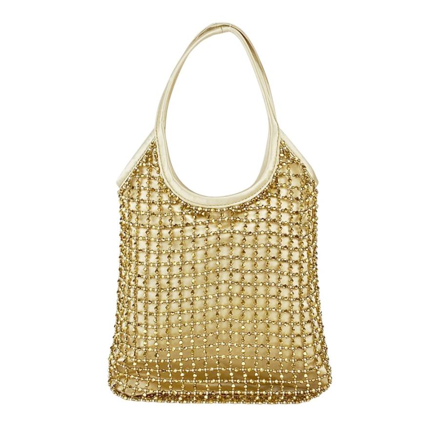 ミュウミュウ ■新同■ チェーン 2WAY ハンド ショルダーバッグ カバン シルク ビーズ ベージュ 箱 【613746】13 |  | 01