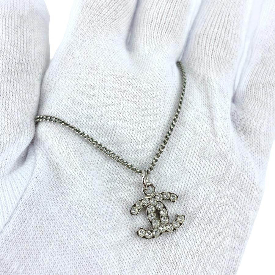 シャネル ■美品■ ココマーク ラインストーン ネックレス アクセサリー シルバー SS B10V 【614637】7 |  | 02