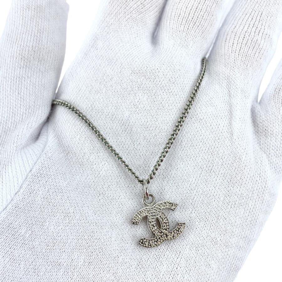 シャネル ■美品■ ココマーク ラインストーン ネックレス アクセサリー シルバー SS B10V 【614637】7 |  | 03