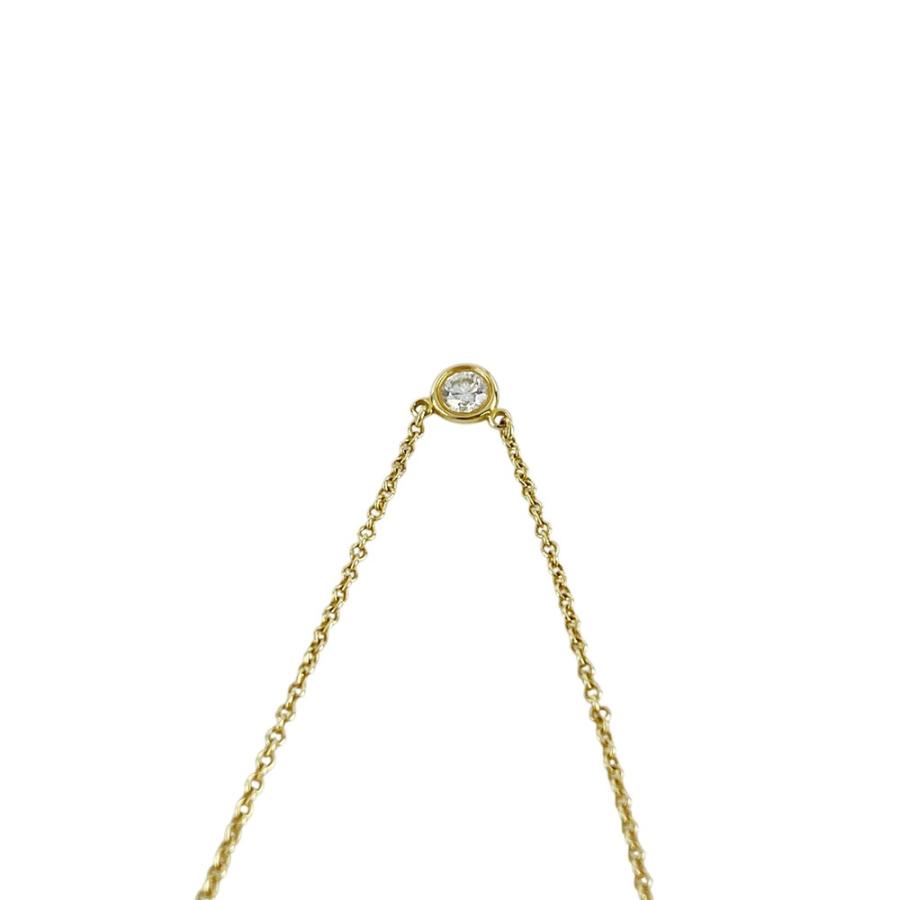 ティファニー ■美品■ バイヤザード ネックレス アクセサリー YG750 K18 ダイヤ イエローゴールド 1.9g 【615917】8 |  | 04