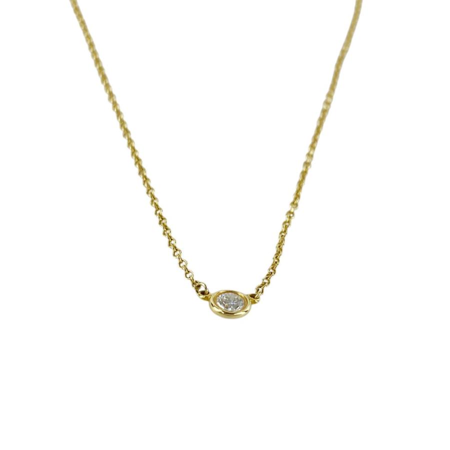 ティファニー ■美品■ バイヤザード ネックレス アクセサリー YG750 K18 ダイヤ イエローゴールド 1.9g 【615917】8 |  | 05