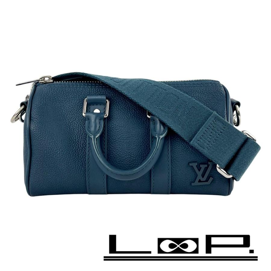 ルイヴィトン ■美品■ アエログラム キーポルXS 2way ショルダー ハンド バッグ レザー ブルー M81003 【616204】3 | 
