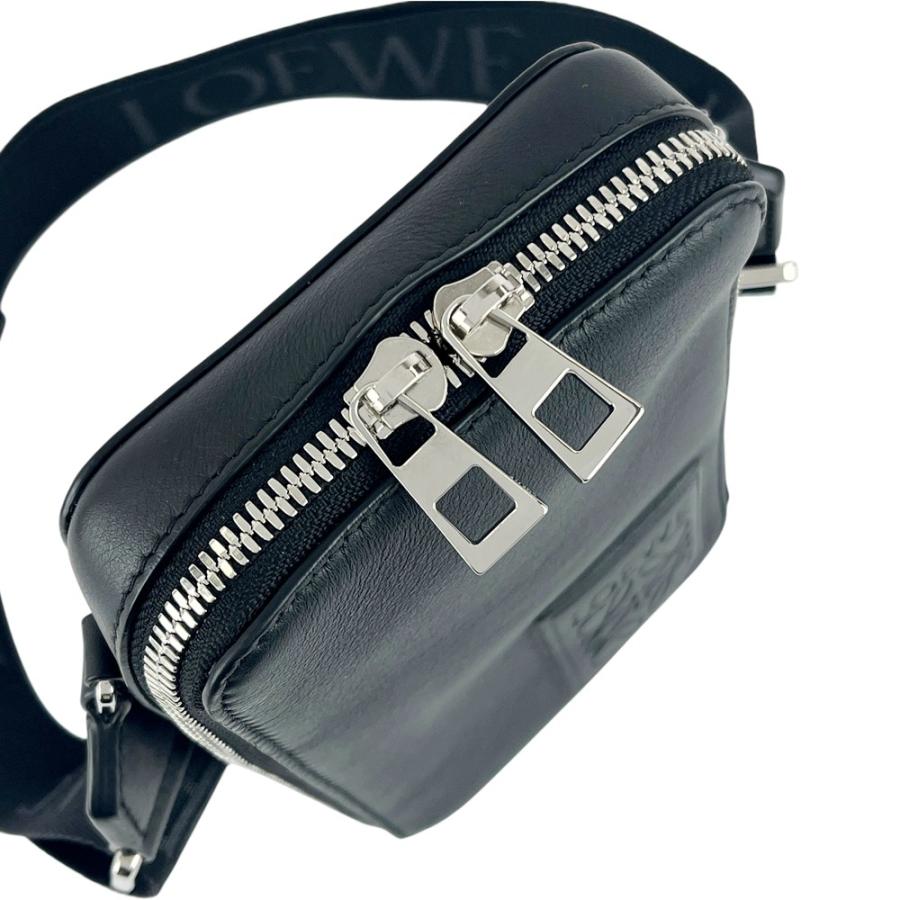 ロエベ ■新同■ バーティカル クロスボディ アナグラム ショルダー ミニ バッグ スマホケース レザー ブラック 【616211】3 |  | 05