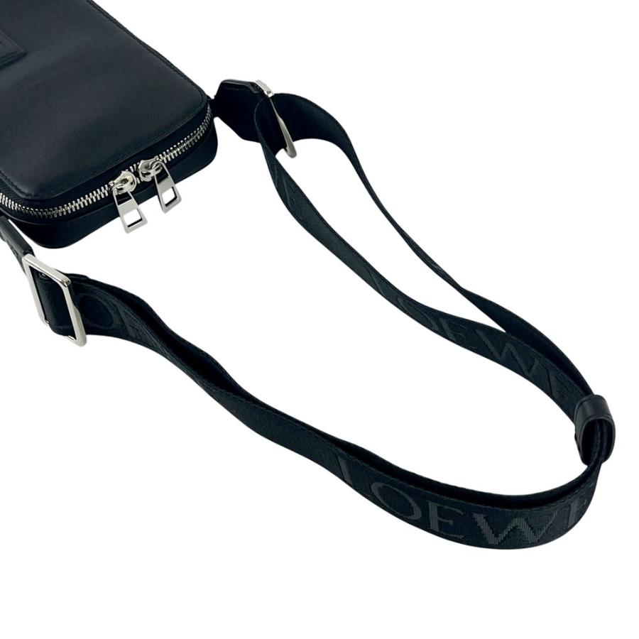 ロエベ ■新同■ バーティカル クロスボディ アナグラム ショルダー ミニ バッグ スマホケース レザー ブラック 【616211】3 |  | 06