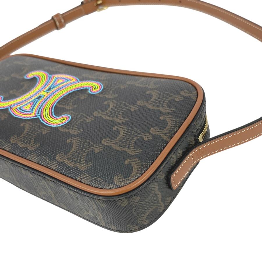 セリーヌ ■新同■ トリオンフ カメラバッグ ハンド ミニ ショルダー PVC レザー ブラウン 【616235】3 |  | 03