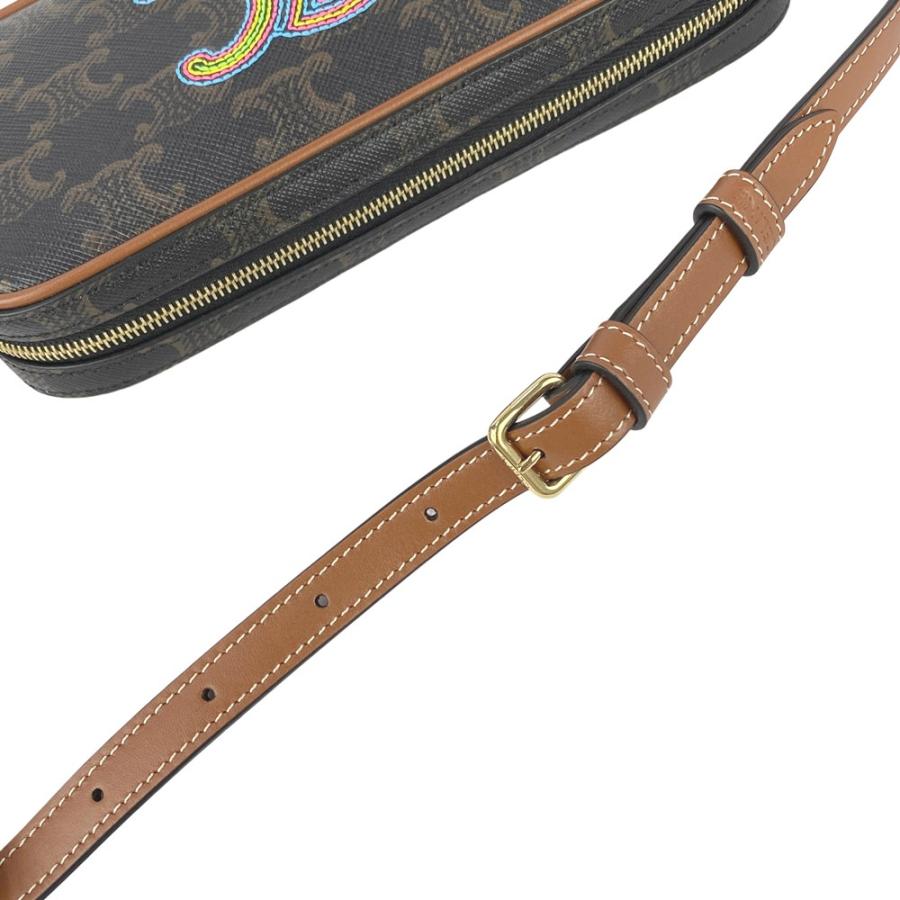 セリーヌ ■新同■ トリオンフ カメラバッグ ハンド ミニ ショルダー PVC レザー ブラウン 【616235】3 |  | 06