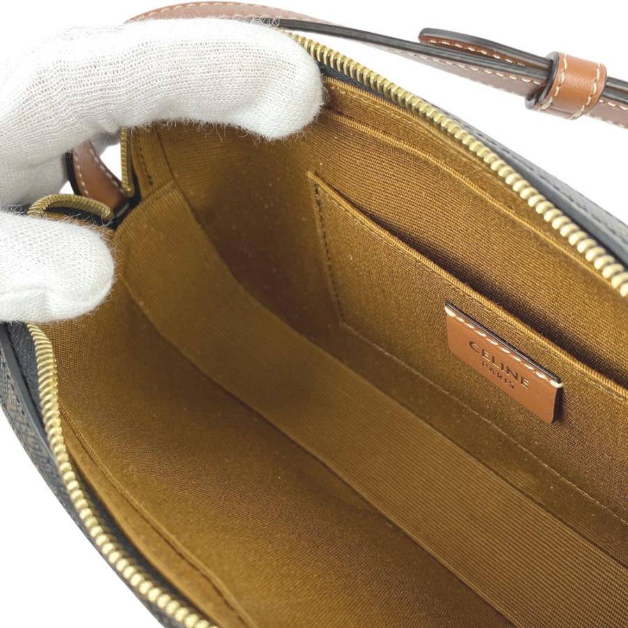 セリーヌ ■新同■ トリオンフ カメラバッグ ハンド ミニ ショルダー PVC レザー ブラウン 【616235】3 |  | 08