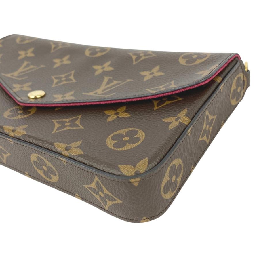 ルイヴィトン ■新同■ ポシェットフェリシー ショルダー チェーンウォレット 財布 モノグラム ブラウン ピンク M81896 【616761】3 |  | 03