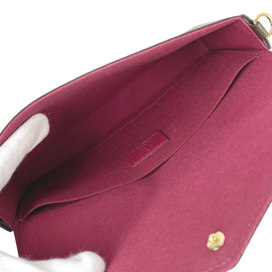 ルイヴィトン ■新同■ ポシェットフェリシー ショルダー チェーンウォレット 財布 モノグラム ブラウン ピンク M81896 【616761】3 |  | 05