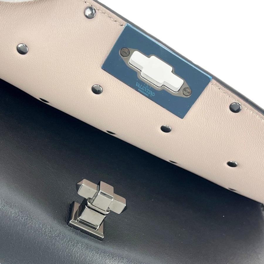 ヴァレンティノ ■未使用■ ショルダー バッグ チェーン スタッズ カバン レザー ブラック 【618048】5 |  | 08