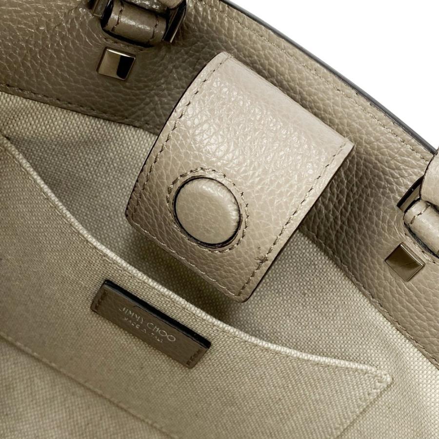 ジミーチュウ ■未使用■ ロゴ 2WAY ハンド ショルダーバッグ カバン レザー ベージュ 【618062】13 |  | 07