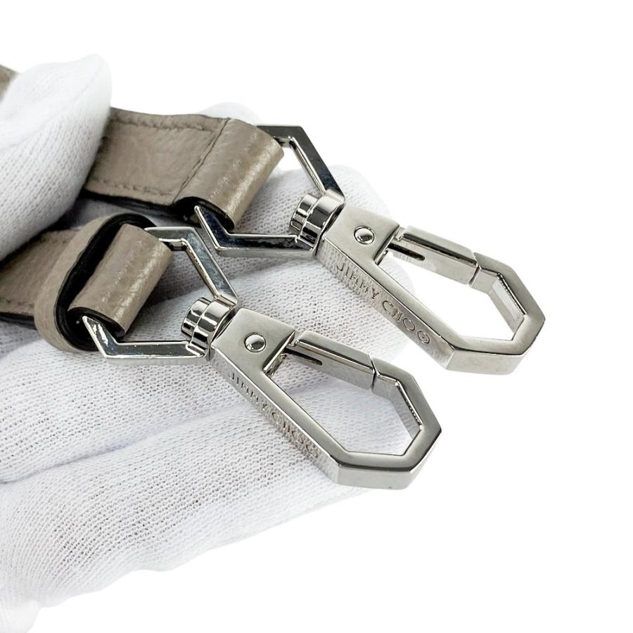 ジミーチュウ ■未使用■ ロゴ 2WAY ハンド ショルダーバッグ カバン レザー ベージュ 【618062】13 |  | 08