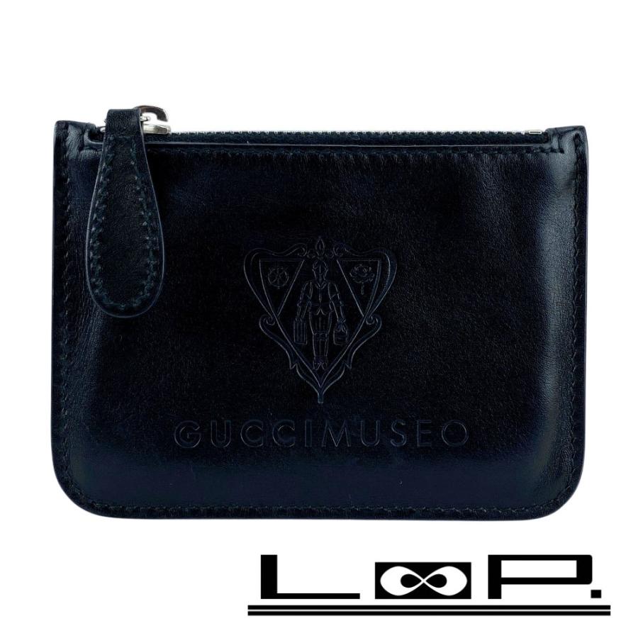 グッチ ■中古■ マイクロシマ コインケース 小銭入れ ウォレット 型押し レザー ブラック 283403 【618666】5 | 