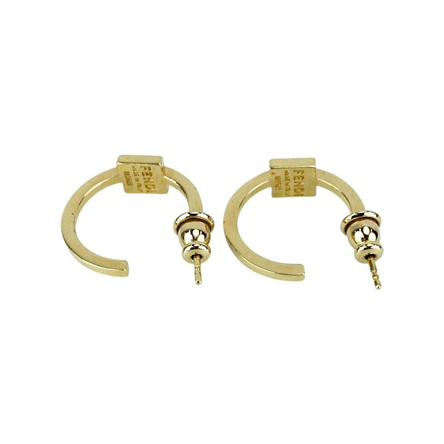 フェンディ ■美品■ フープピアス アクセサリー GP ゴールド ホワイト 【618963】13 |  | 03