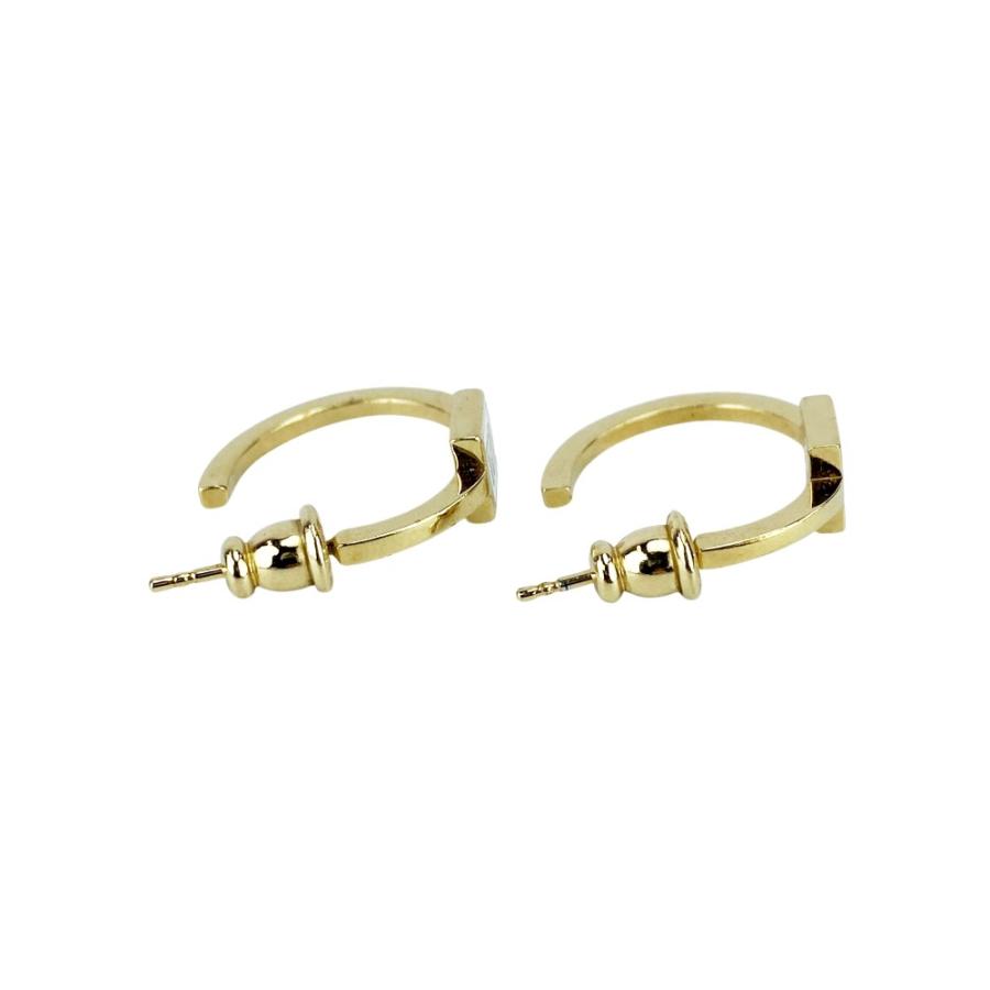 フェンディ ■美品■ フープピアス アクセサリー GP ゴールド ホワイト 【618963】13 |  | 05