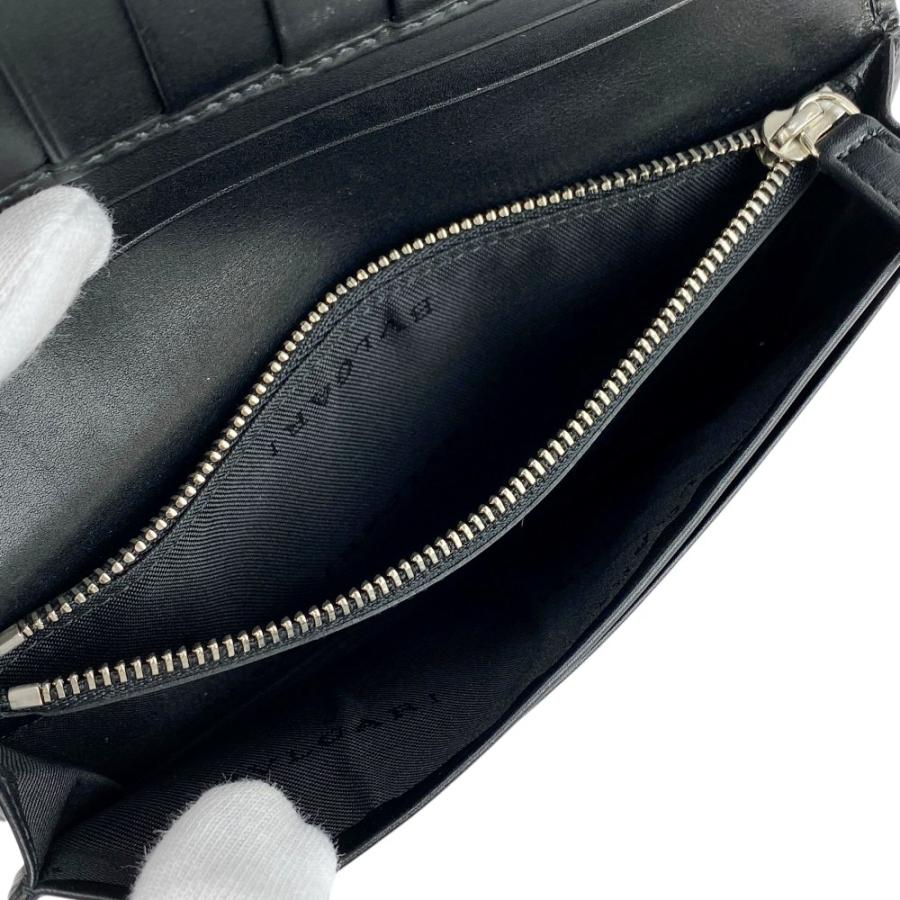 ブルガリ ■中古■ ウィークエンド 二つ折り 長財布 札入れ 小銭入れ ウォレット レザー グレー 箱 【619281】5 |  | 07