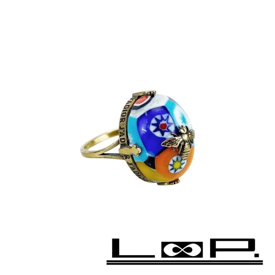 ディオール ■美品■ ハチ 蜂 リング 指輪 アクセサリー 色石 マルチカラー 【619335】13 | 