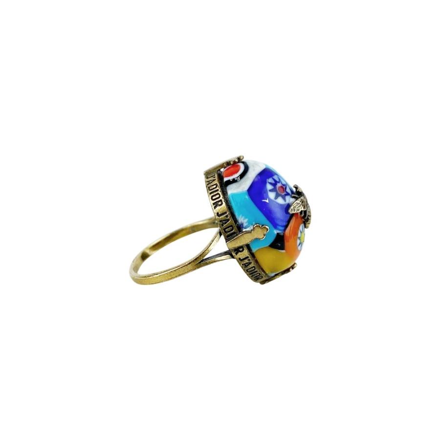 ディオール ■美品■ ハチ 蜂 リング 指輪 アクセサリー 色石 マルチカラー 【619335】13 |  | 02