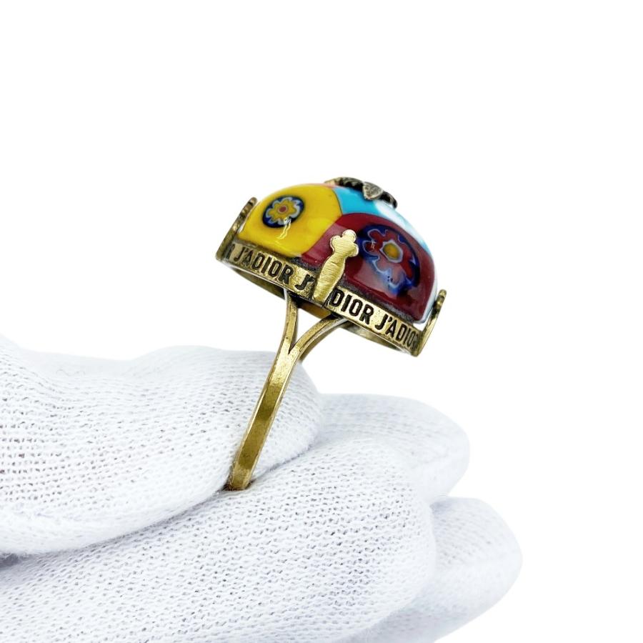 ディオール ■美品■ ハチ 蜂 リング 指輪 アクセサリー 色石 マルチカラー 【619335】13 |  | 08